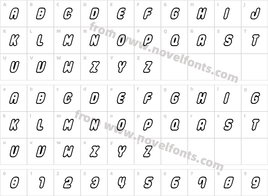 LE Gothic TypeCharacter Map