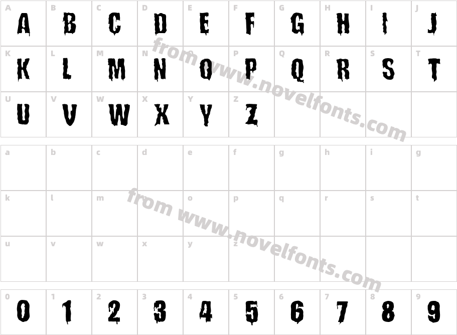 LEMBUR BoldCharacter Map