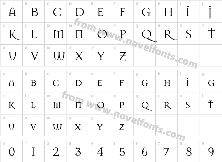 MasonCharacter Map