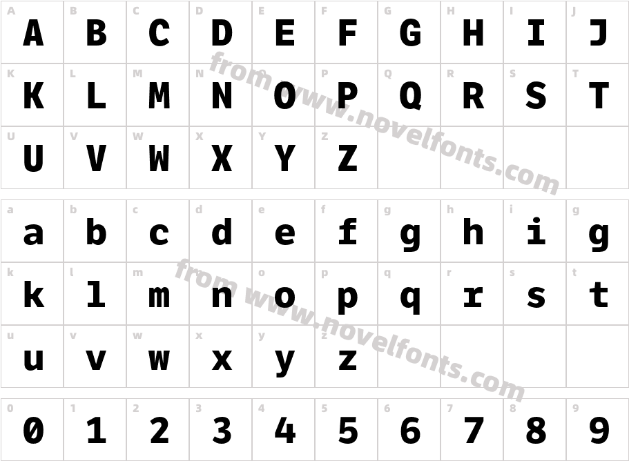 LFT Etica Mono BoldCharacter Map