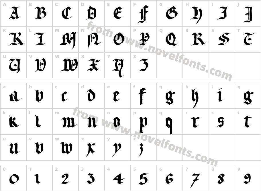 LL Textur RegularCharacter Map