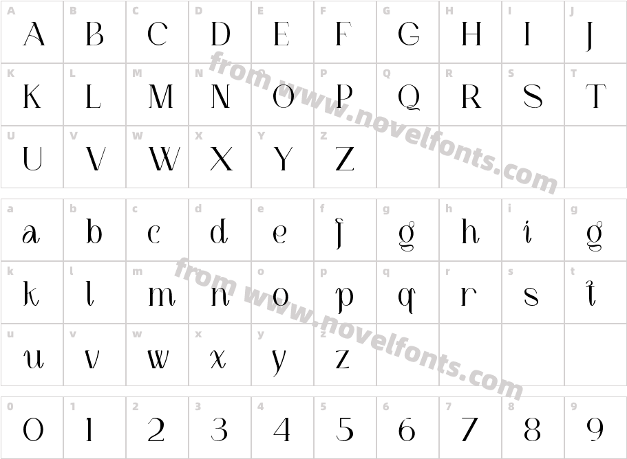 LOUI Sfelligri SemiboldCharacter Map