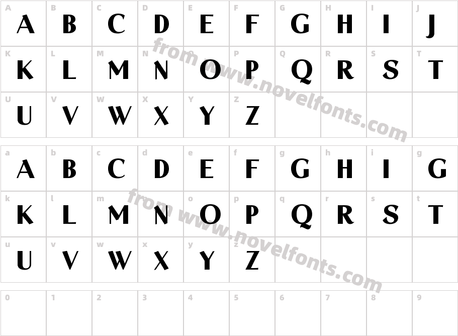 LT Highlight Extra BoldCharacter Map