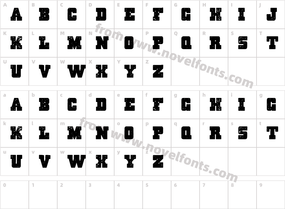 Massive DynamiteCharacter Map