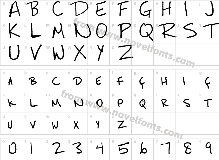 MastalockCharacter Map