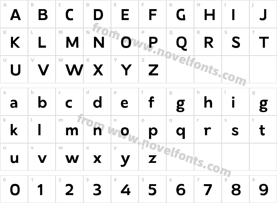 Laire Sans BoldCharacter Map