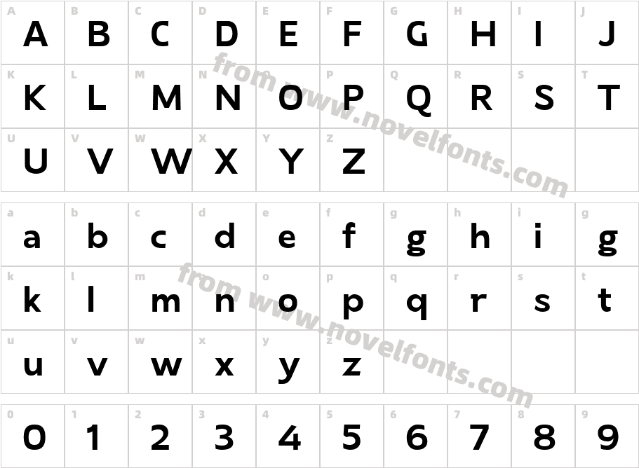 Laire Sans BoldCharacter Map
