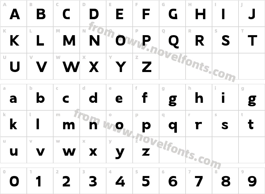 Laire Sans Extra BoldCharacter Map