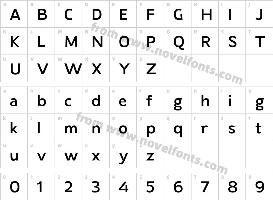 Laire Sans SemiboldCharacter Map