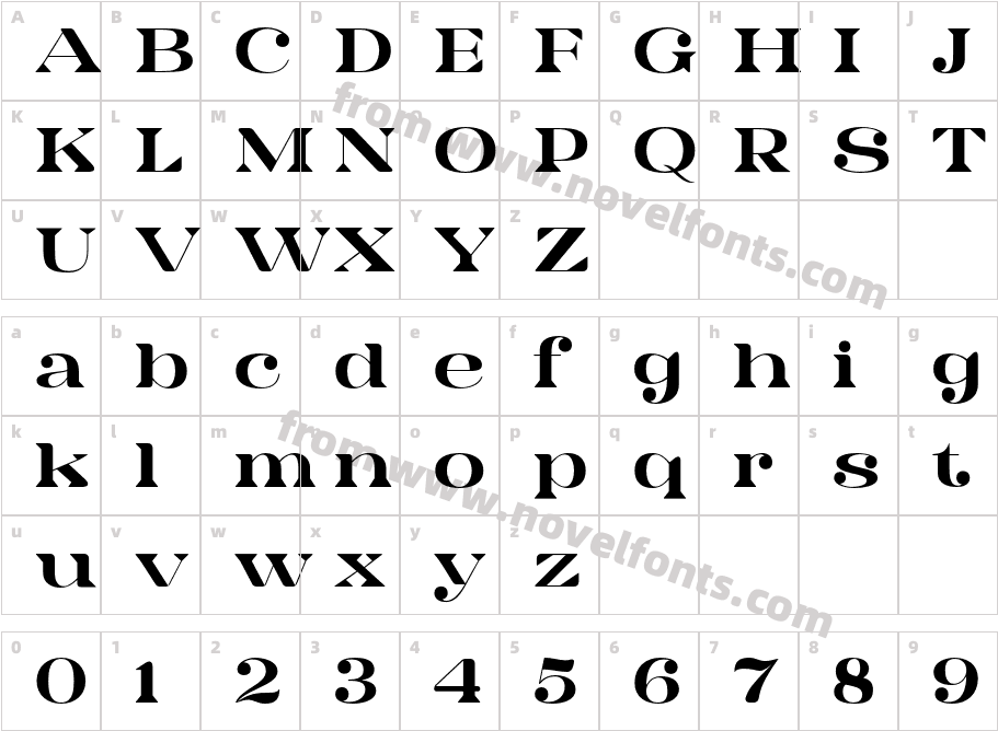 Lamna Rounded RegularCharacter Map