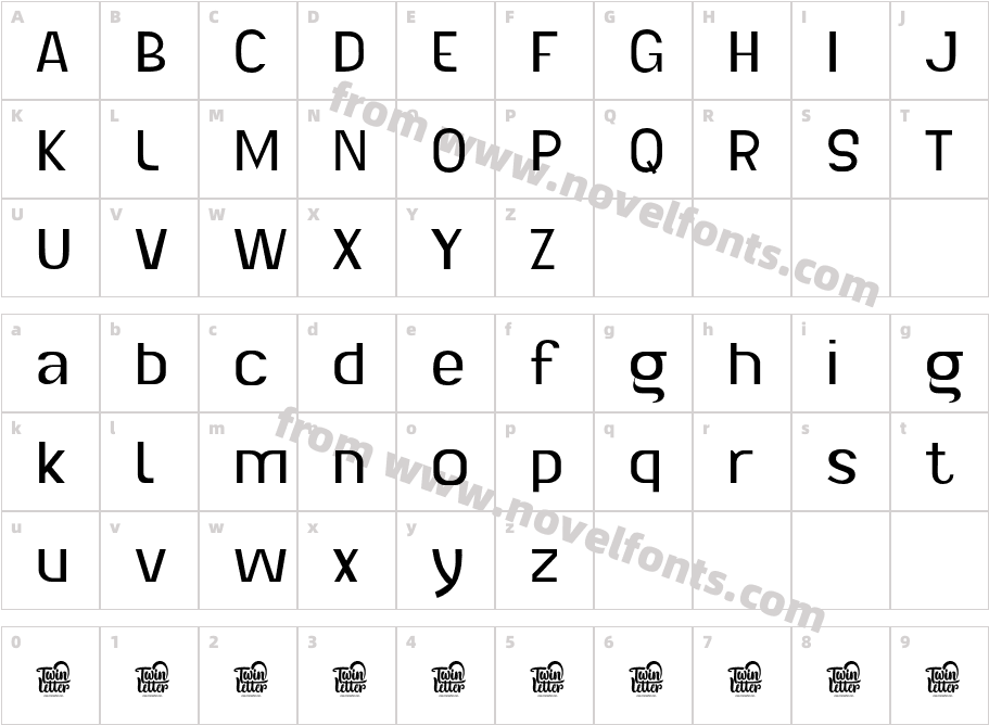 Lancar ThinCharacter Map