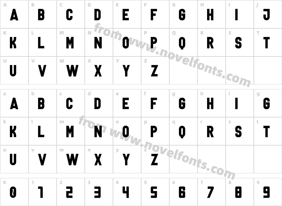 Lanterosy Sans SerifCharacter Map