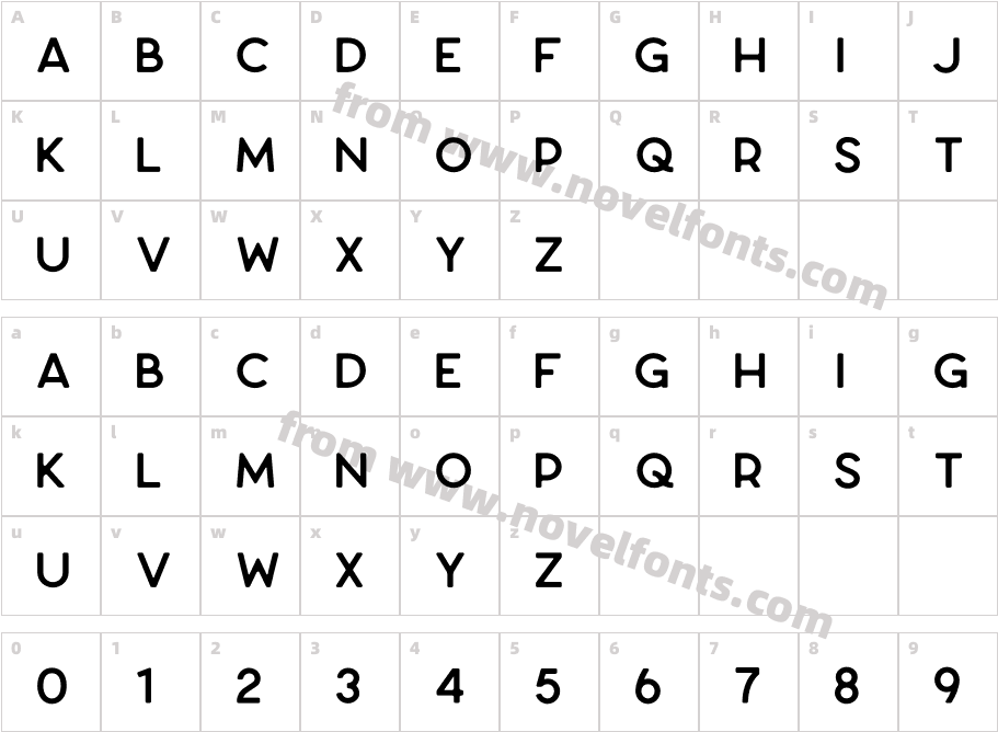 Larosa BoldCharacter Map