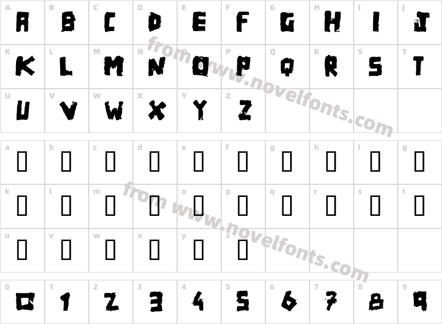 MatchboxCharacter Map