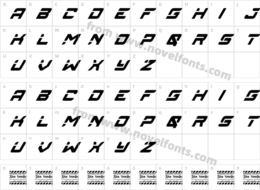 Lastlap Personal UseCharacter Map