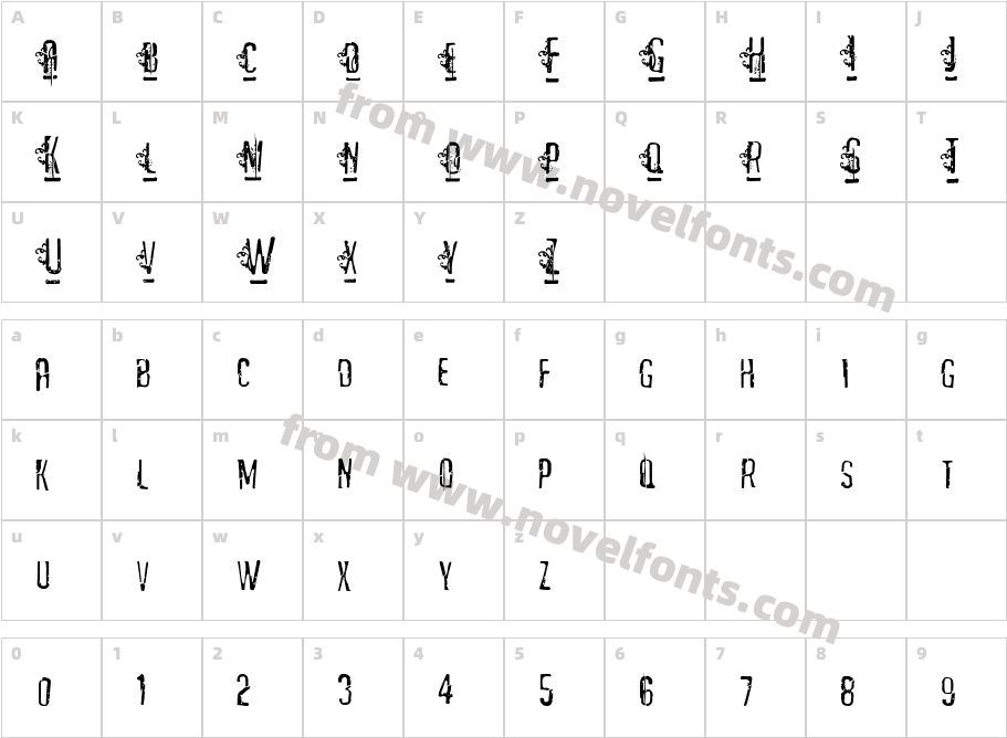 MatejoCharacter Map