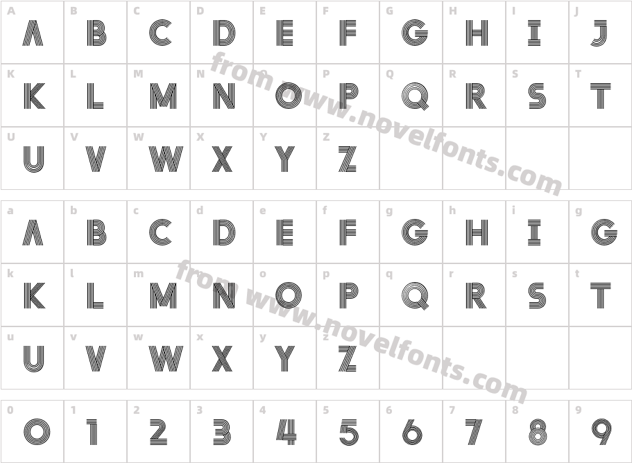 Layer RegularCharacter Map
