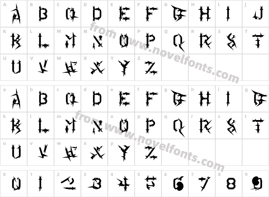 LderbgCharacter Map