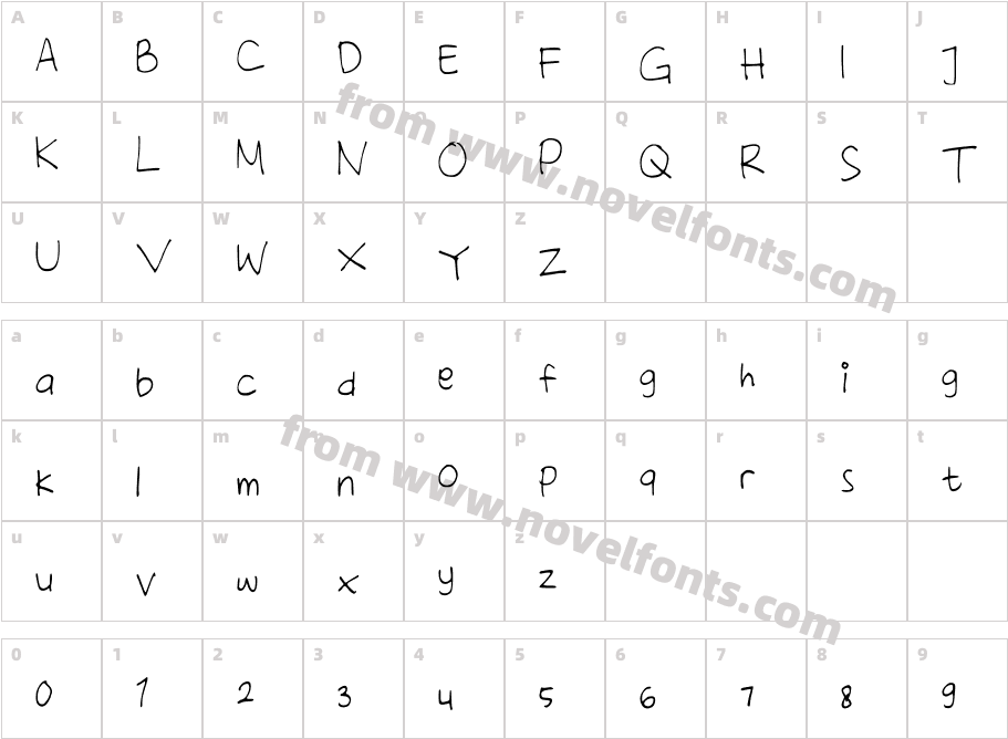 AngelshandCharacter Map