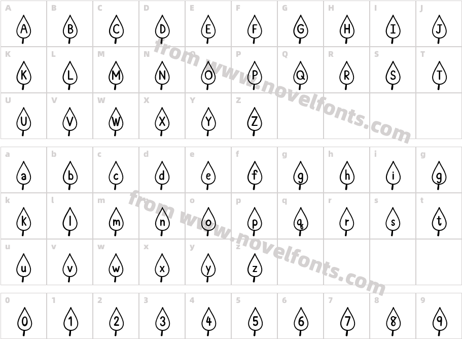 Leaf RegularCharacter Map