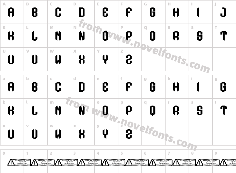 League Sport PERSONAL USE ONLY!Character Map