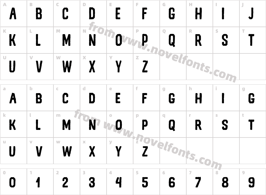 Legend Sans SerifCharacter Map