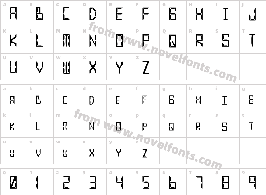 Legitimate Crystal DisplayCharacter Map