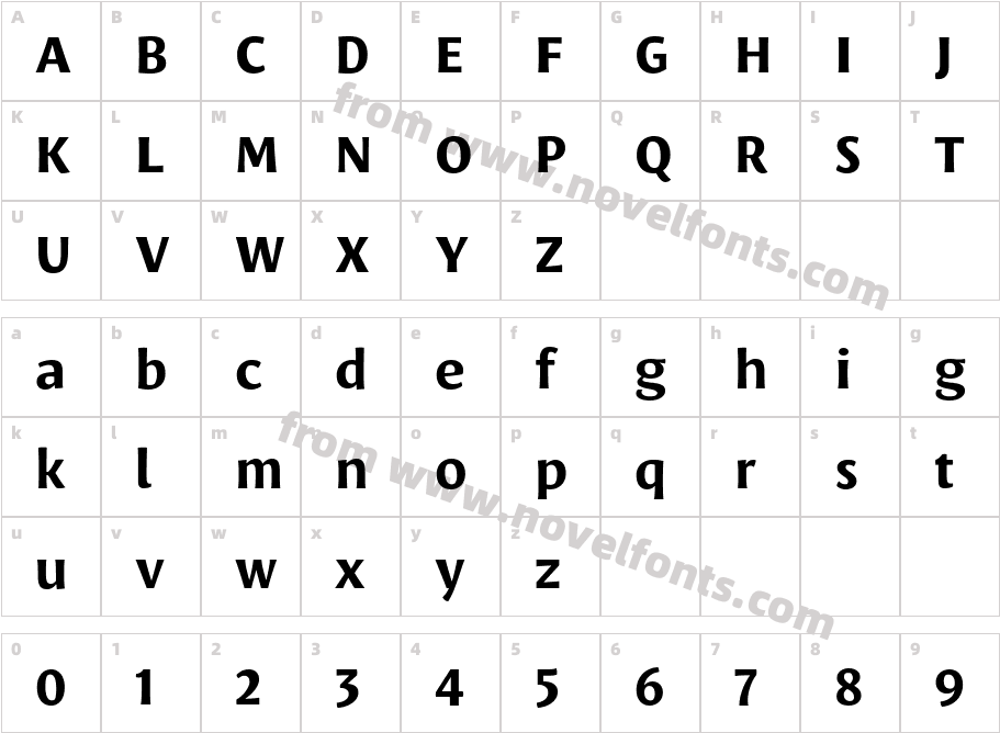 Leksa Sans BoldCharacter Map