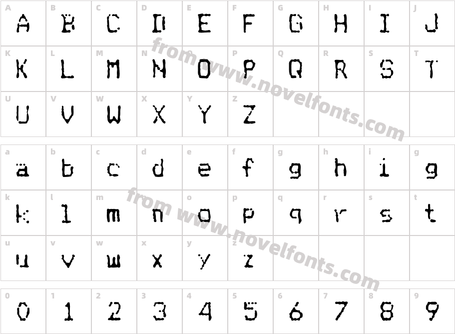 MatrixDotCharacter Map