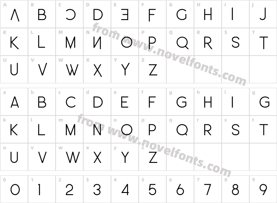 Leo Sans Pro LightCharacter Map