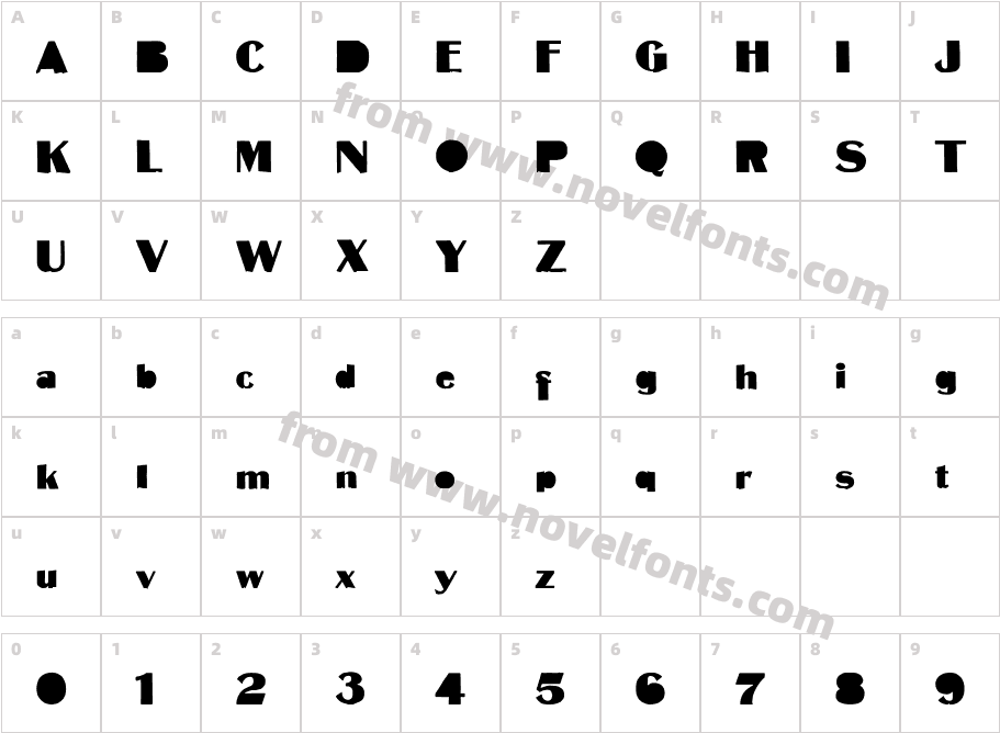 Mattaaus RegularCharacter Map