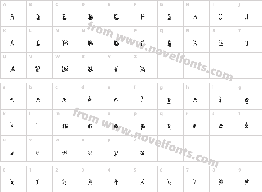 Letterscape Graphical ML RegularCharacter Map