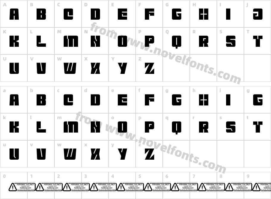 Liberisa PERSONAL USE ONLY!Character Map
