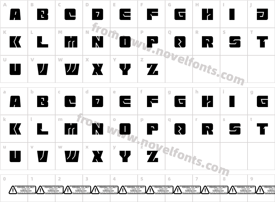 Liberisco PERSONAL USE ONLY!Character Map