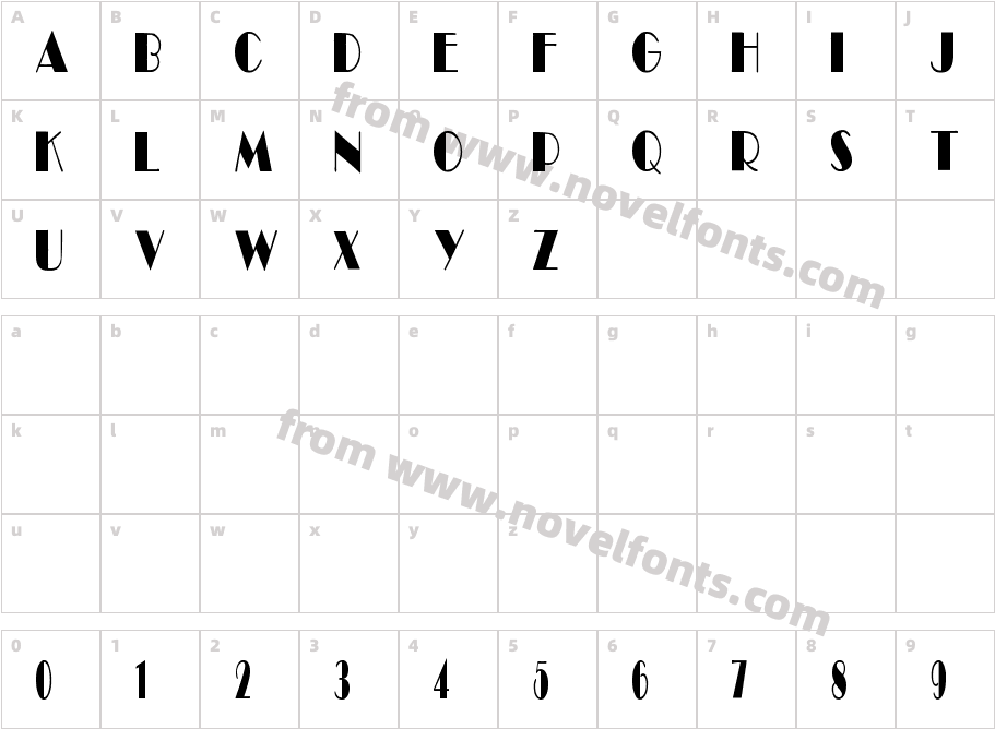 Ligature NaturalCharacter Map