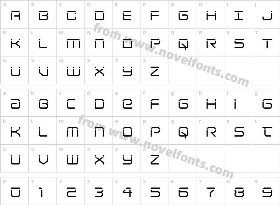 Light Brigade LaserCharacter Map
