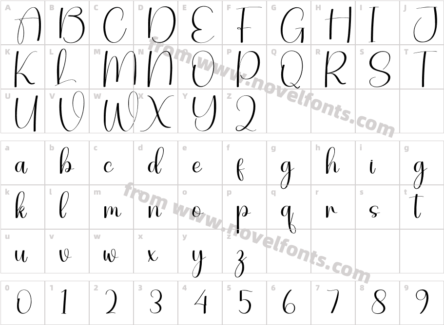Lighting RegularCharacter Map