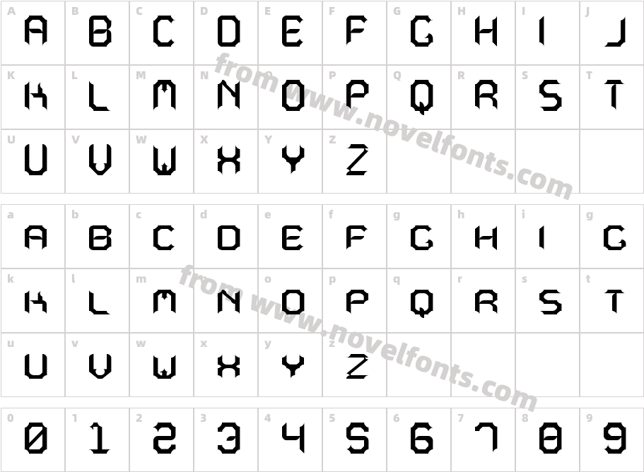 Mavole Sinpo tfbCharacter Map