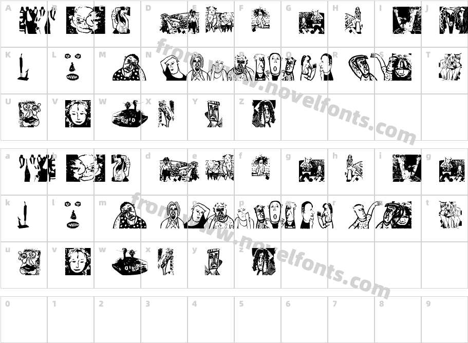 Lineart OneCharacter Map