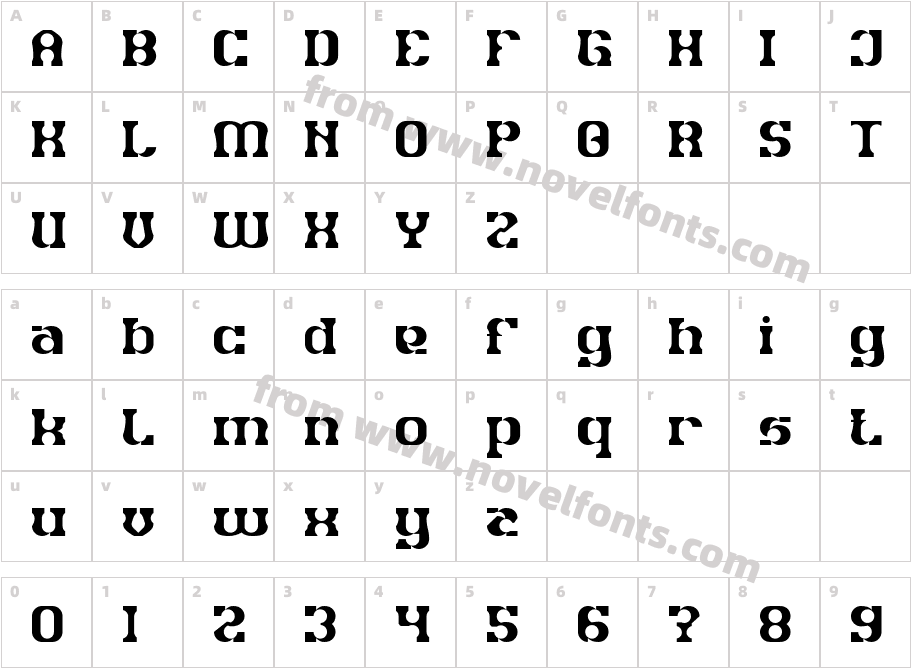 Lion Heart LightCharacter Map