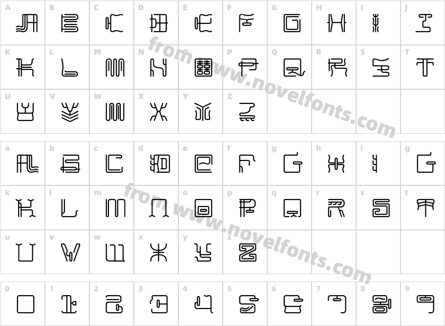 MaximageZhiLongCharacter Map