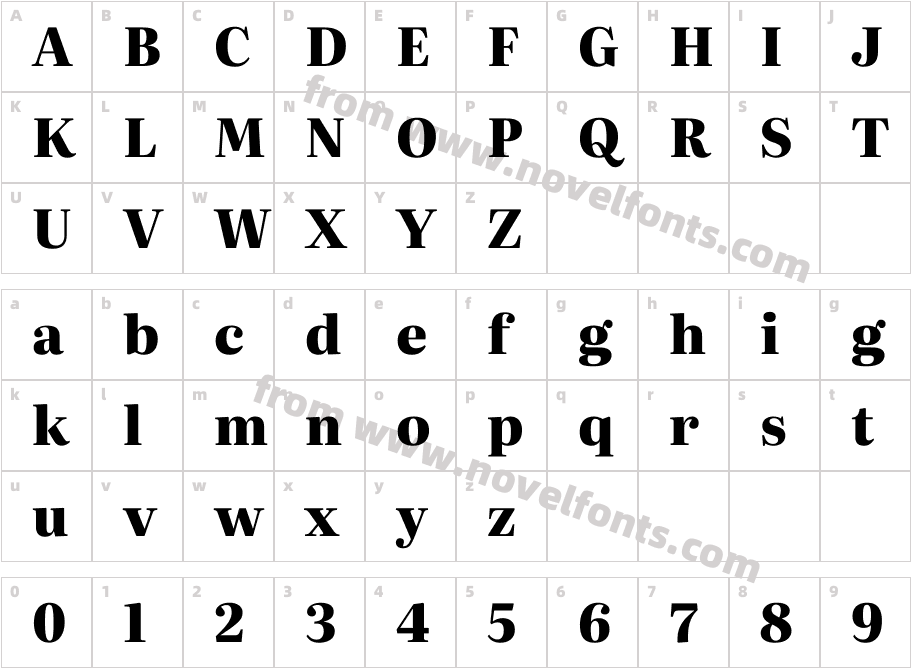 Literata 60pt Extra BoldCharacter Map