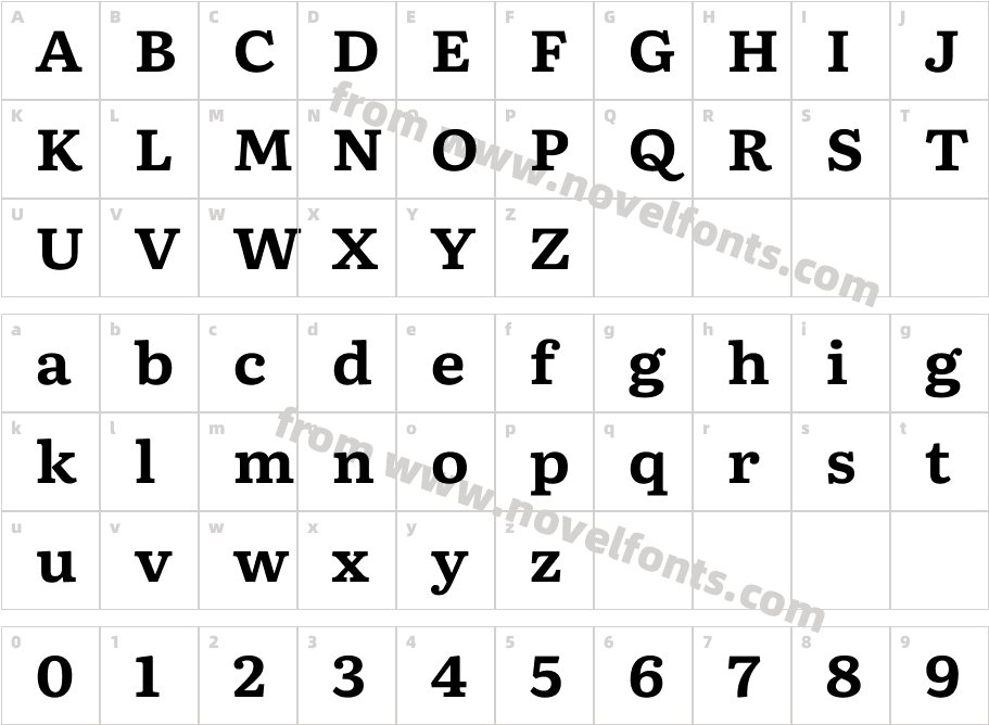 Literata 7pt BoldCharacter Map