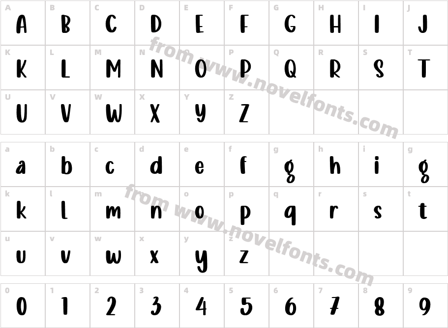 Little Comet Demo VersionCharacter Map