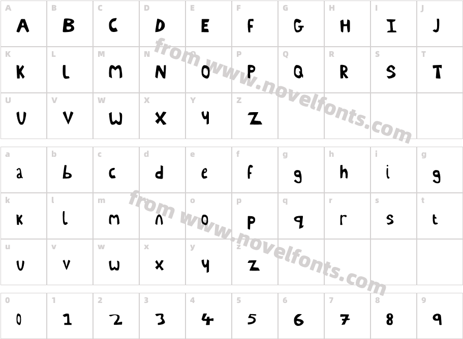 Little EnvyCharacter Map