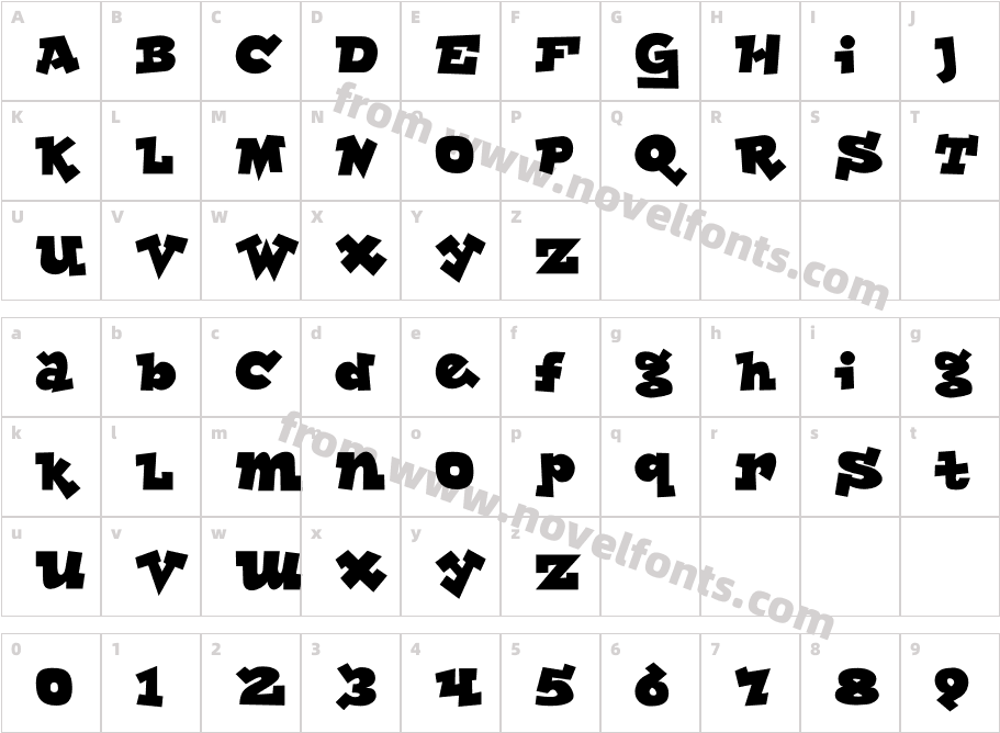 Lockergnome RegularCharacter Map