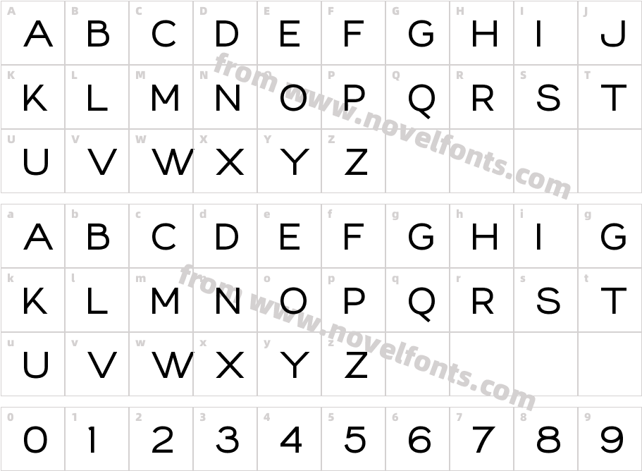 Loede MediumCharacter Map