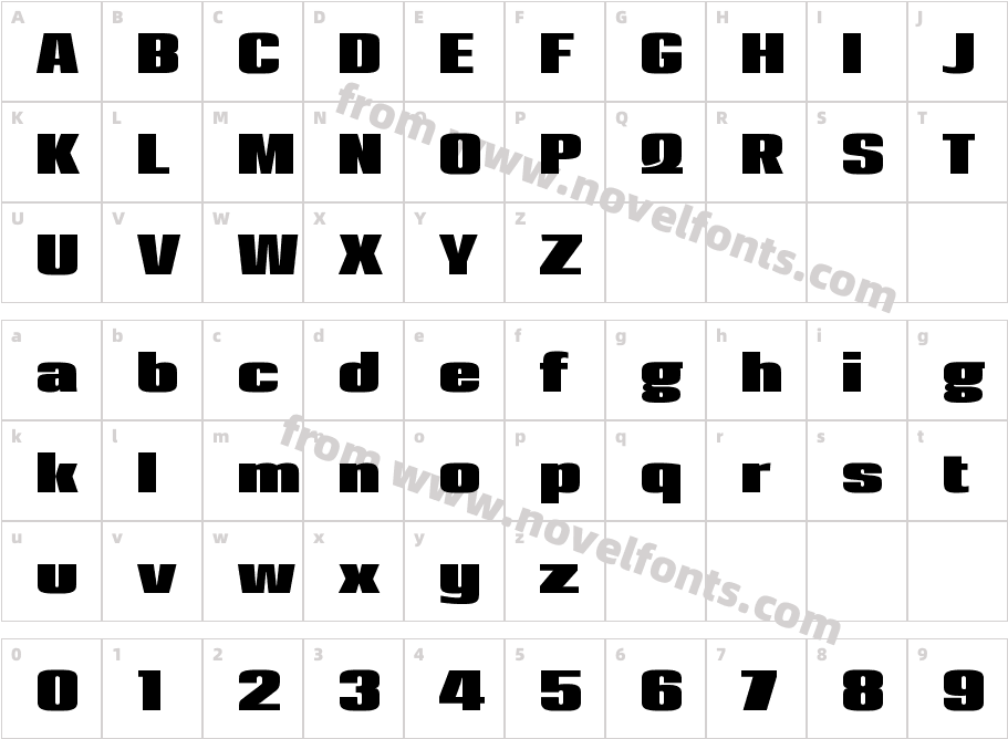 Loft Std BoldCharacter Map