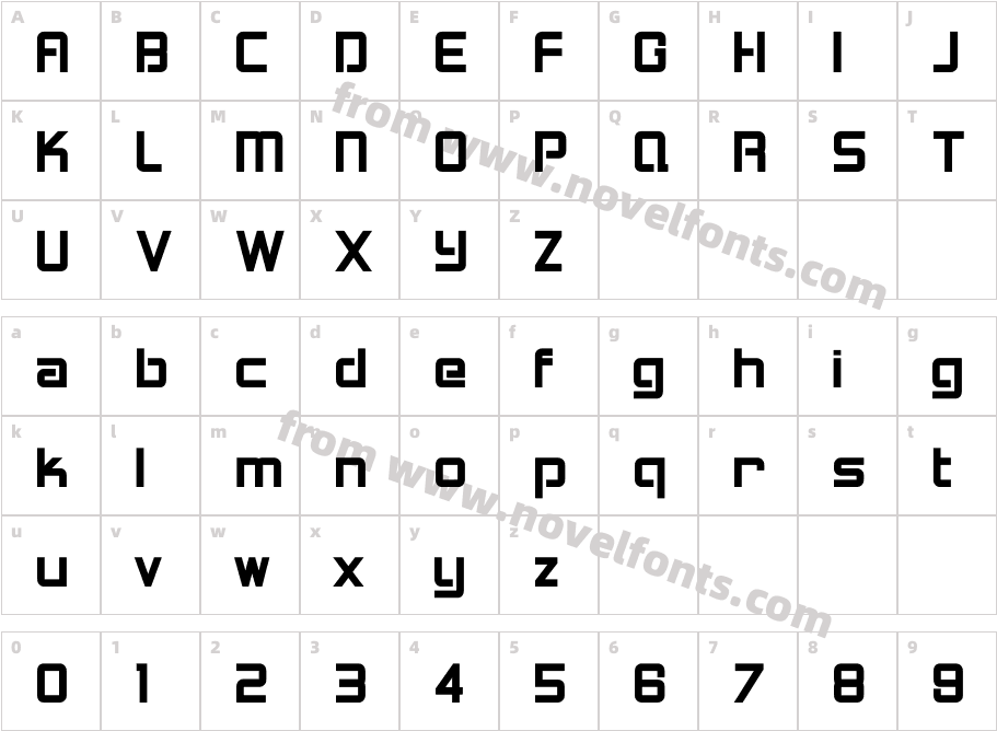 Logan Five W00 BoldCharacter Map