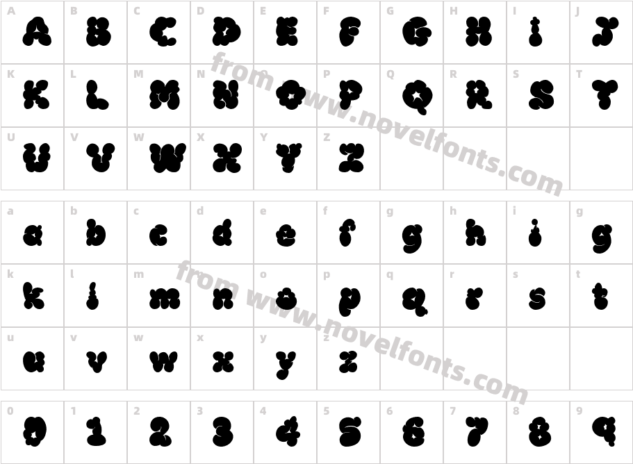 McKloud BlackCharacter Map